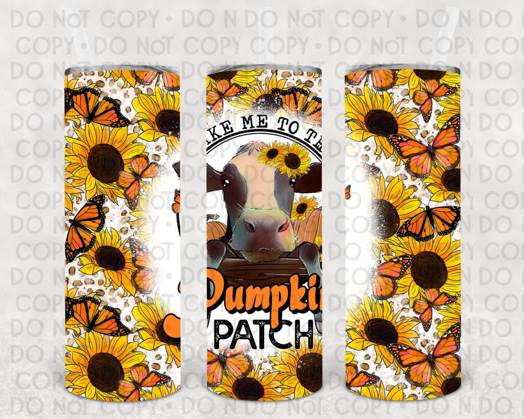 Take Me To The Pumpkin Patch 20 Oz Skinny Tumbler