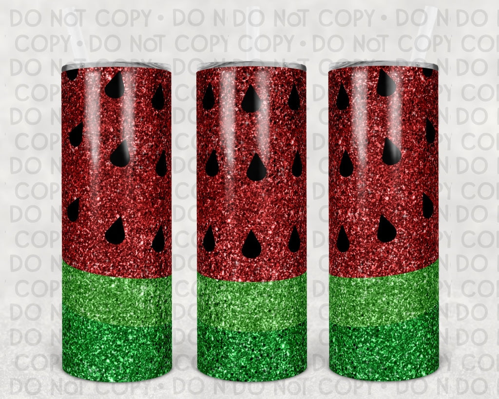 Watermelon 20 Oz Skinny Tumbler